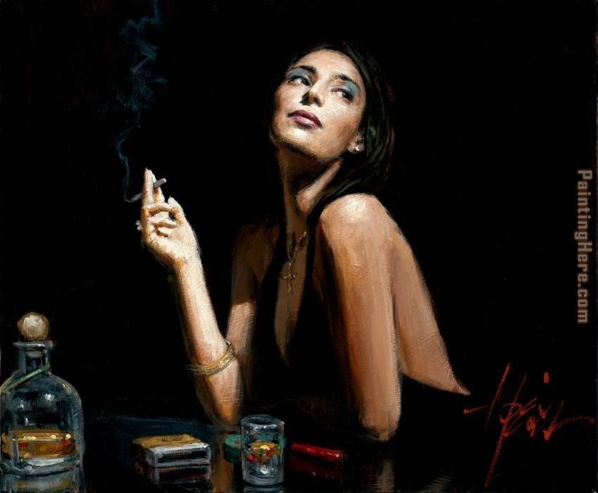 The Singer painting - Fabian Perez The Singer art painting